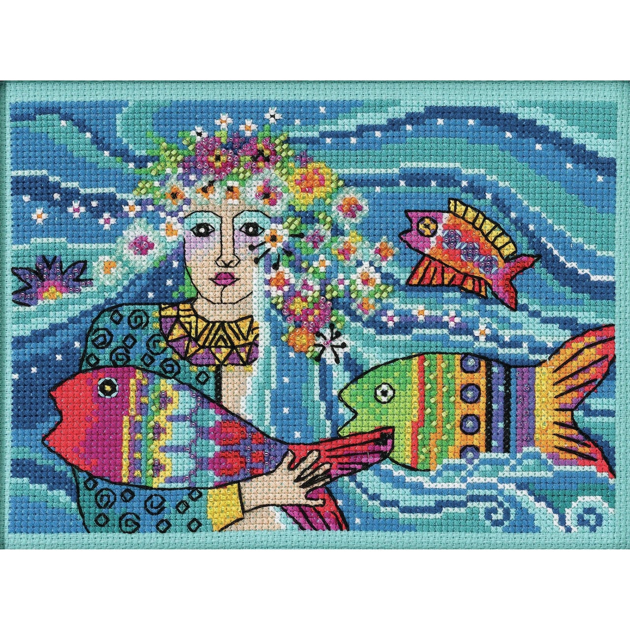 Mill Hill® Laurel Burch™ Ocean Goddess Beaded Counted Cross Stitch Kit